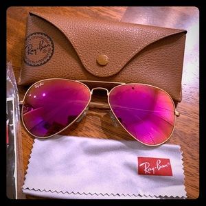 Ray Ban Aviator Flash and Mirrored Glasses
